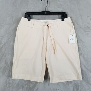 House of St. Clair Shorts Men 34 Peach Ivory Drawstring Japan Fabric Made in USA